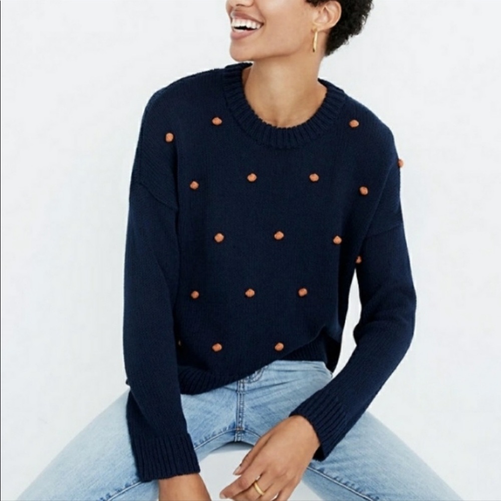 Madewell Wellesley Bobble Pullover Sweater Size Small